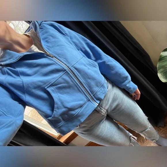 Lululemon Blue Scuba Hoodie Full Zip Sweatshirt XL/XXL - Picture 6 of 6